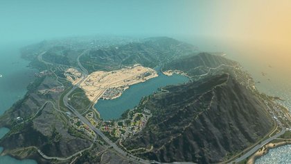 Los Santos (GTA V) recréé dans Cities Skylines
