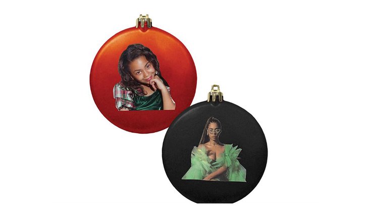 Les boules de Noël à l'effigie de Beyoncé
