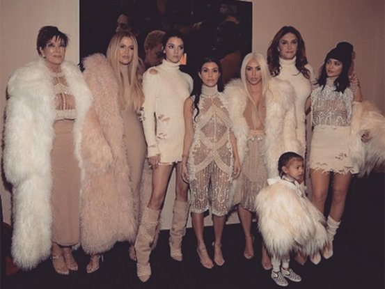 La famille Kardashian au grand complet lors de la soirée de Kanye West à New York