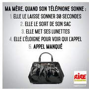 Ma mère, quand son téléphone sonne..