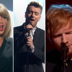 Taylor-Sam-Ed-live Brit Awards