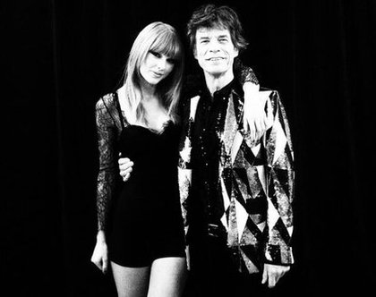 Taylor Swift lors de sa rencontre avec Mick Jagger 