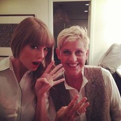 Taylor Swift avec Ellen de Generes 4 jours avant la sortie de son nouvel album