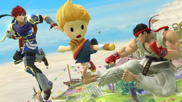 Ryu, Roy et Lucas Super Smash Bros