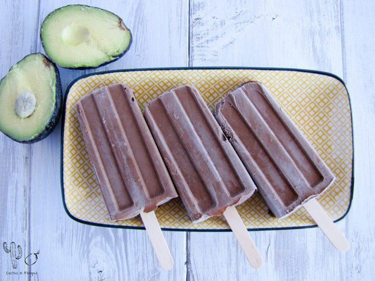 Glace à l'avocat et au chocola