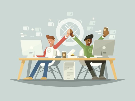 Joie de travailler dans une startup