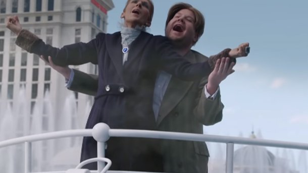 VIDÉO - Céline Dion rejoue la célèbre scène de «Titanic» dans le Carpool Karaoké