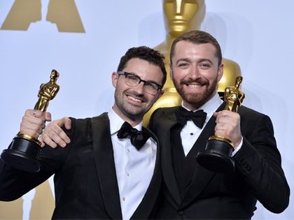 Sam Smith lors de la cérémonie des Oscars
