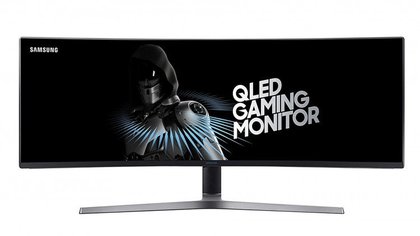 Le CHG90 de Samsung, écran 49 pouces au format ultra large de 32:9, compatible avec le système de synchronisation AMD Radeon FreeSync.