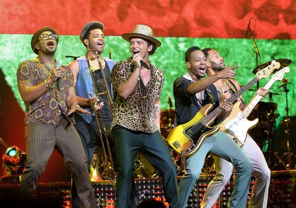 Bruno Mars, en tournée pour la promotion de son deuxième album, « Unorthodox Jukebox », le 17 août 2013, à Nashville