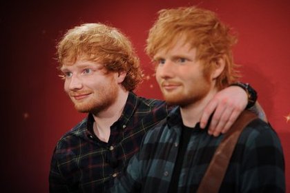 Ed Sheeran et sa statue de cire @ Madame Tussaud NY
