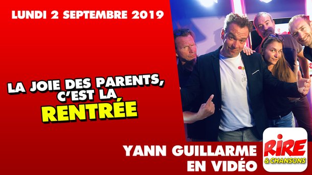 Yann Guillarme  :" La joie des parents, c'est la rentrée  !"