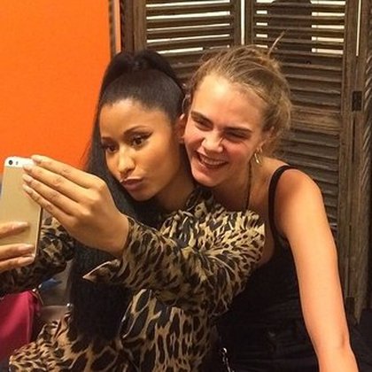 Cara Delevingne: #regram @nickiminaj #lastnightinparis