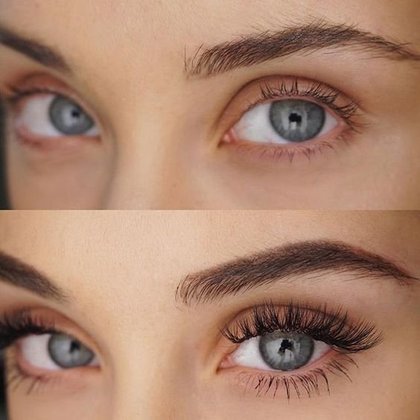 On boost la pousse des cils avec une huile végétale naturelle comme l'huile de ricin.