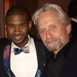 Usher: Avec Michael Douglas