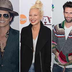 Bruno Mars, Sia et Adam Levine