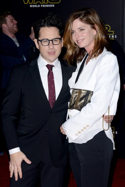 J.J. Abrams et Katie McGrath à la première mondiale de Star Wars Episode VII à Los Angeles