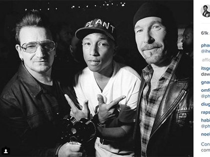 Pharrell Williams et U2 aux iHeart Awards