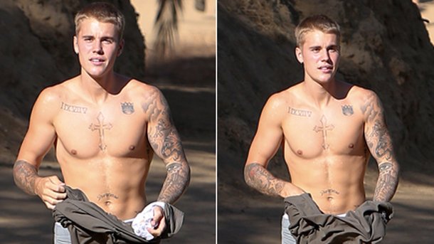 Justin Bieber : toujours sexy, même en rando!