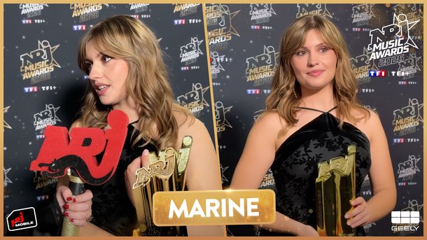 "C'est incroyable" : Marine confirme avec le trophée d'Artiste Féminine Francophone
