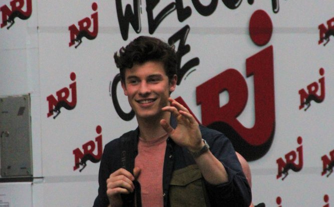 Shawn Mendes promotes his new album 'Shawn Mendes' at NRJ Radio