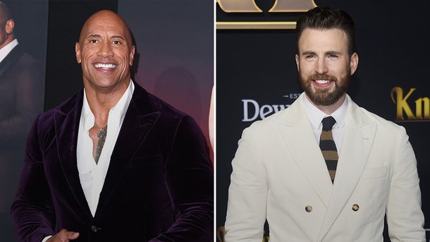 Dwayne Johnson et Chris Evans ensemble à l’écran pour Noël!