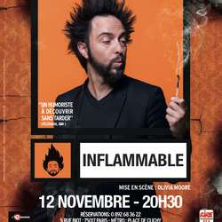 David Azencot - Inflammable - affiche - l'Européen - Rire & Chansons