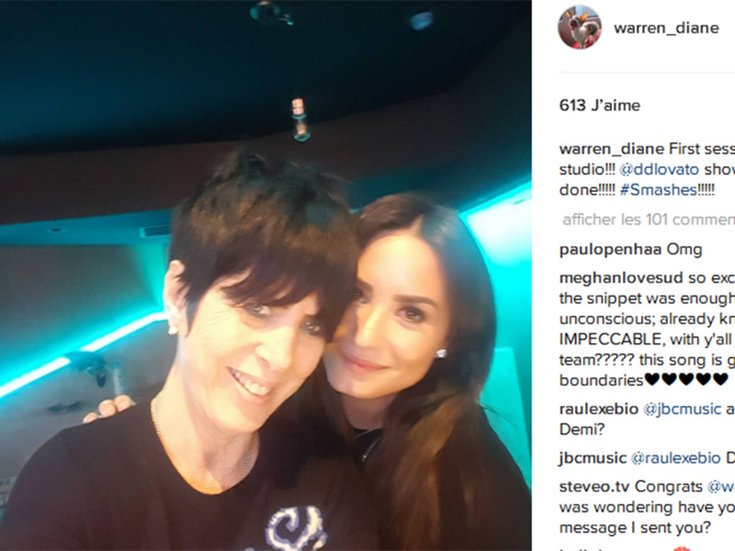 Diane Warren et Demi Lovato