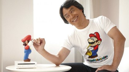 Shigeru Miyamoto et Mario
