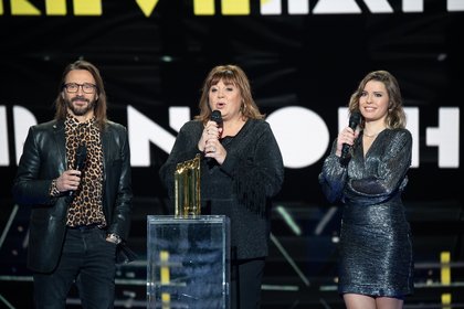 Bob Sinclar, Michele Bernier et Juste Zoe - Cérémonie des NRJ Music Awards Paris Edition