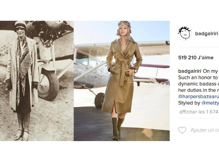 Rihanna et Amelia Earhart
