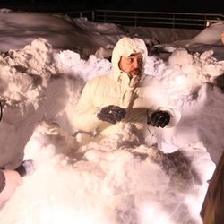 CAUET et l'équipe à Tignes