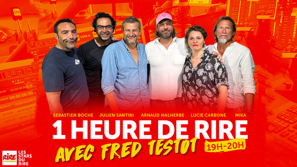 1 Heure de Rire avec Fred Testot pour parler de la série "RICTUS" - RDV ce soir à 19h