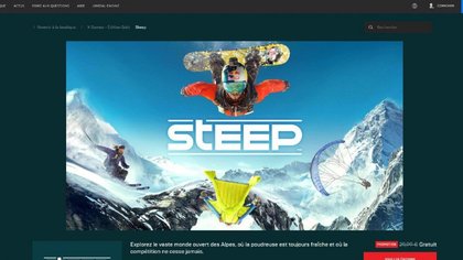 Steep est gratuit sur l'Epic Games Store jusqu'au 9 janvier