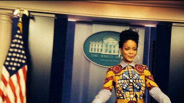 Rihanna à la Maison Blanche !