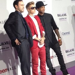 Justin Bieber à l'avant première de son film "Believe"