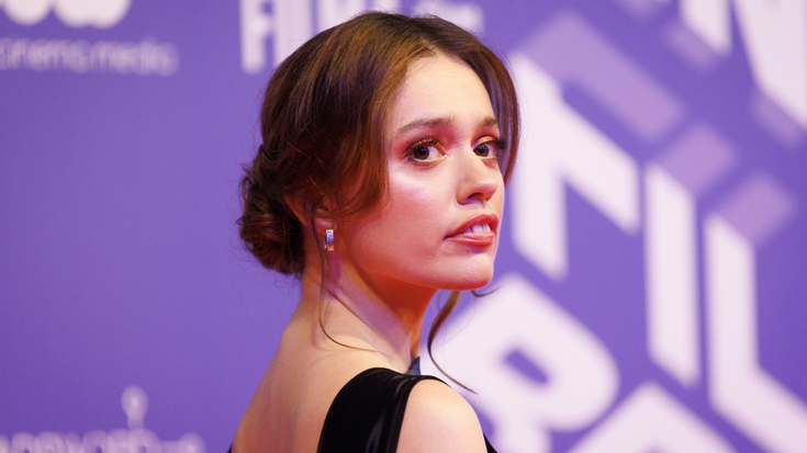 Aimee Lou Wood lors de la 26e édition des British Independent Film Awards