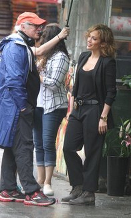 Jennifer Lopez sur le tournage de "Shade of Blue"