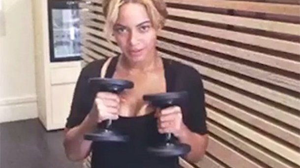 Beyoncé : sa démo de fitness!