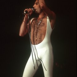 Freddie Mercury en justaucorps