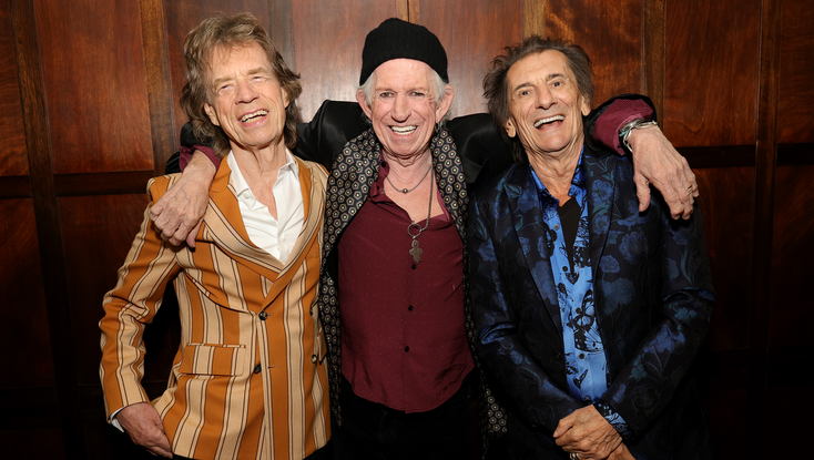 The Rolling Stones - Mick Jagger, Keith Richards and Ronnie Wood - sortie de Foreign Tongues, Weylin le 5 mai 2026 Brooklyn