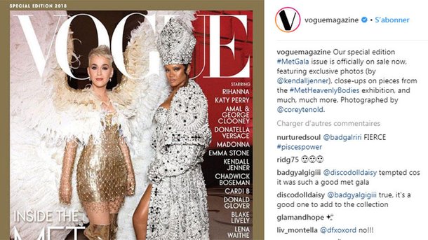 Rihanna et Katy Perry : à nouveau réunies en couverture de «Vogue»