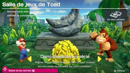 Un mini-jeu nécessitant deux Nintendo Switch (et deux jeux).
