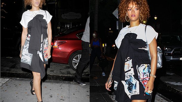 Rihanna : look décontracté pour une séance studio!