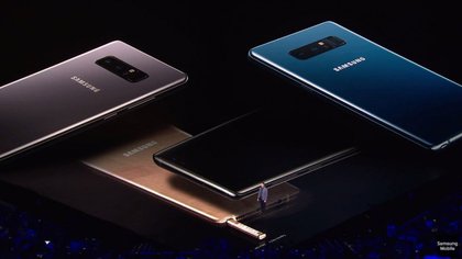 Les différents coloris du Samsung Galaxy Note 8