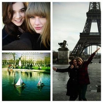 J’ai passé une de mes meilleures journées off à Paris, à trainer et avoir des fous rires avec @haileesteinfeld