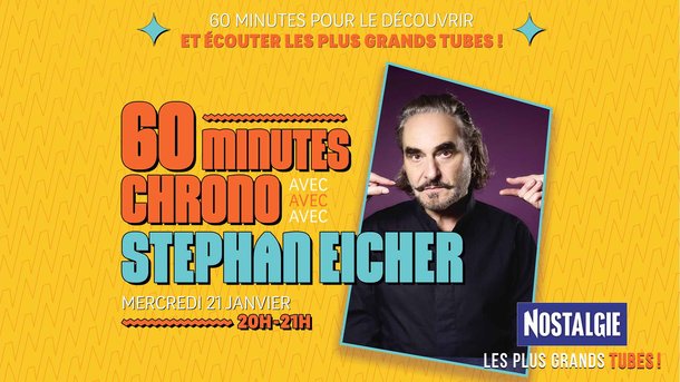 Mercredi 21 janvier 20h-21h : 60 minutes chrono avec Stephan Eicher sur Nostalgie