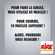 Blague : sourire ou faire la gueule ...