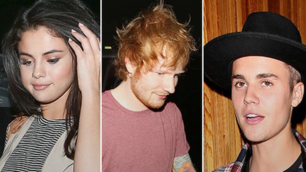 Selena Gomez, Ed Sheeran et Justin Bieber : le chassé croisé!