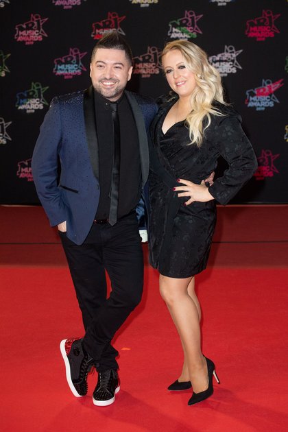 Chris Marques et sa femme - Montée des Marches NRJ Music Awards 2019